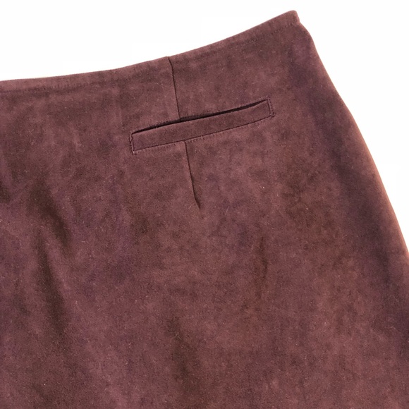 Venezia Jeans Maroon Stretch Skirt - Picture 3 of 8